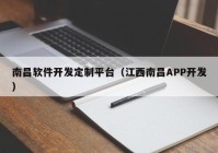 南昌软件开发定制平台（江西南昌APP开发）