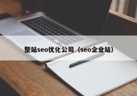 整站seo优化公司（seo企业站）